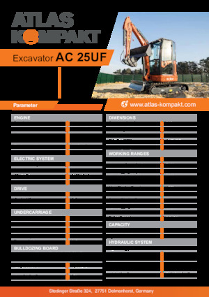 Miniexcavadoras Atlas Kompakt AC 25UF