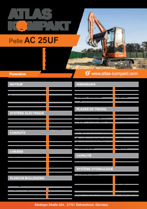 Miniexcavadoras Atlas Kompakt AC 25UF