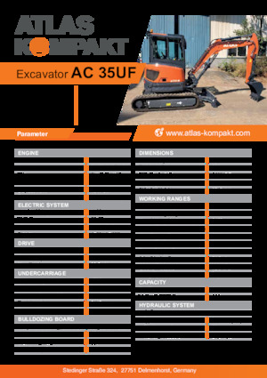 Miniexcavadoras Atlas Kompakt AC 35UF