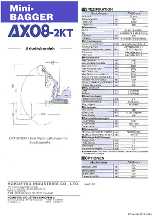 Miniexcavadoras Airman AX 08-3