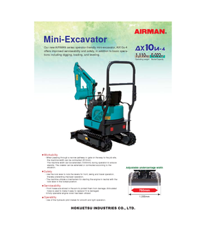 Miniexcavadoras Airman AX 10 U 4
