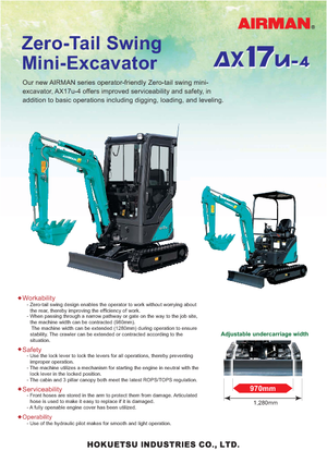 Miniexcavadoras Airman AX 17 U 4