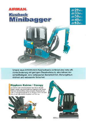 Miniexcavadoras Airman AX 38 U 5