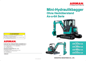 Miniexcavadoras Airman AX 38 U 6A