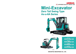 Miniexcavadoras Airman AX 38 U 6A