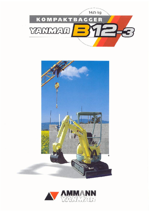 Miniexcavadoras Yanmar B 12-3