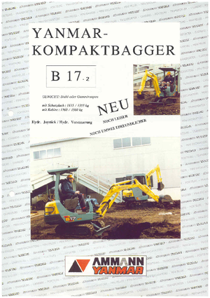 Miniexcavadoras Yanmar B 17-2