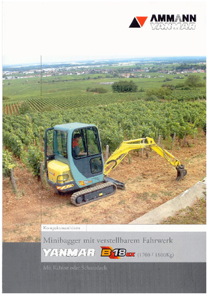 Miniexcavadoras Yanmar B 18 EX