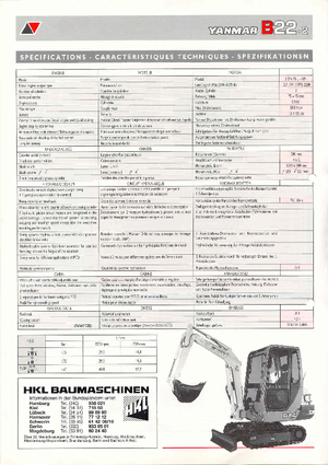 Miniexcavadoras Yanmar B 22-2