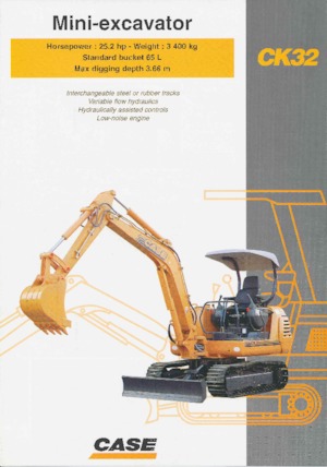 Miniexcavadoras Case CK32 