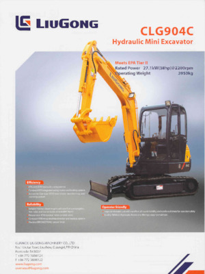 Miniexcavadoras Liugong CLG904C 