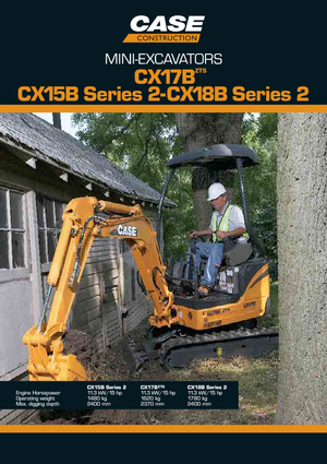 Miniexcavadoras Case CX18B S-2