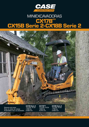 Miniexcavadoras Case CX18B S-2