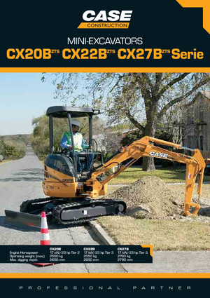 Miniexcavadoras Case CX 22 B ZTS