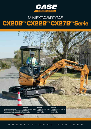 Miniexcavadoras Case CX 27 B
