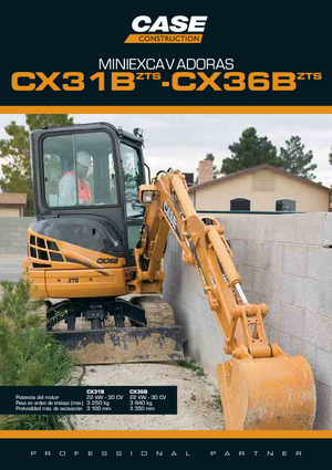 Miniexcavadoras Case CX 31 B ZTS