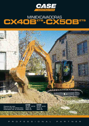 Miniexcavadoras Case CX 40 B ZTS