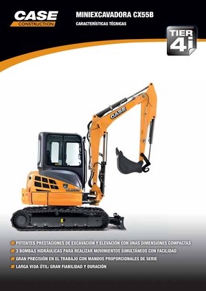 Miniexcavadoras Case CX55B ZTS
