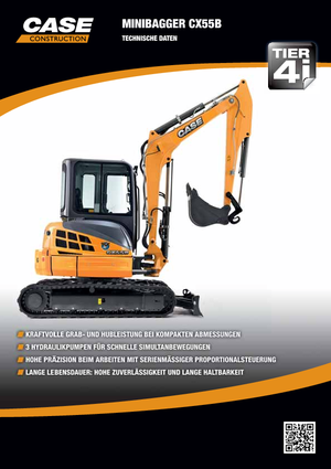 Miniexcavadoras Case CX55B ZTS