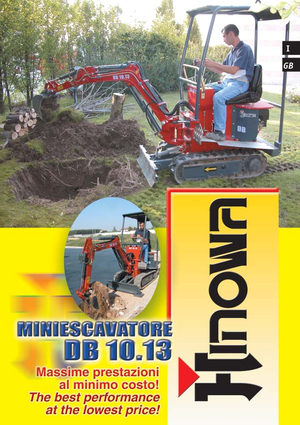 Miniexcavadoras Hinowa DB 10.13
