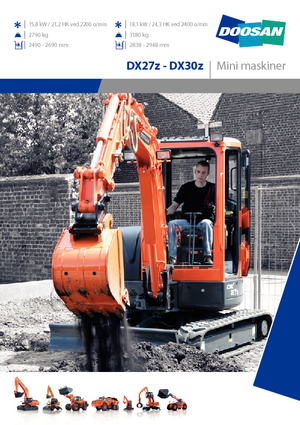 Miniexcavadoras Doosan DX30Z