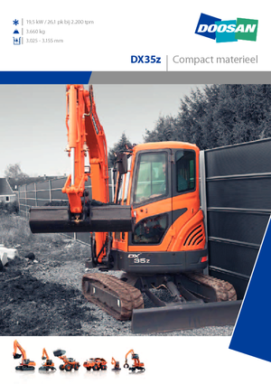 Miniexcavadoras Develon DX35Z