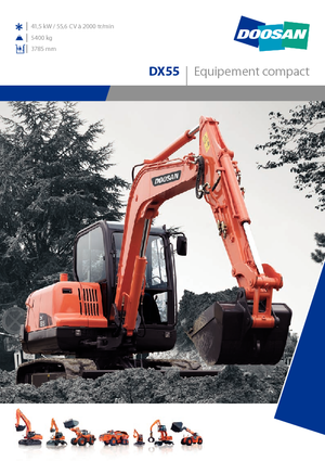 Excavadoras hidráulicas  de ruedas Doosan DX 55