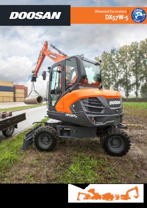 Excavadoras hidráulicas  de ruedas Doosan DX57W