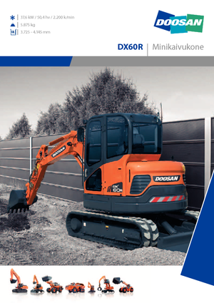 Miniexcavadoras Doosan DX 60 R