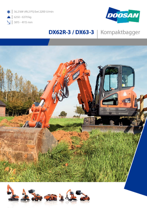 Excavadoras de orugas Doosan DX62R-3