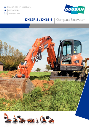 Excavadoras de orugas Doosan DX63-3
