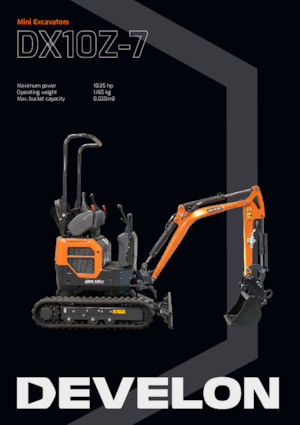 Miniexcavadoras Develon DX10Z 