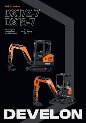 Miniexcavadoras Develon DX17Z 