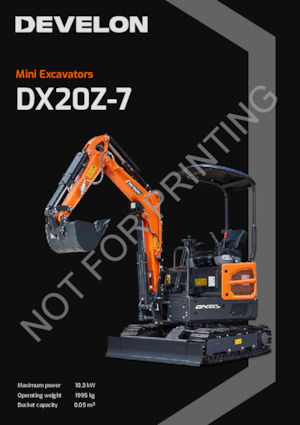 Miniexcavadoras Develon DX20Z-7 