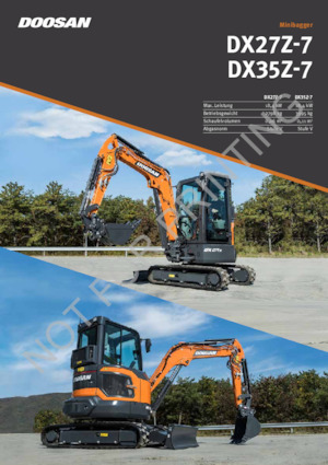 Miniexcavadoras Doosan DX27Z-7