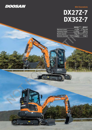 Miniexcavadoras Doosan DX27Z-7