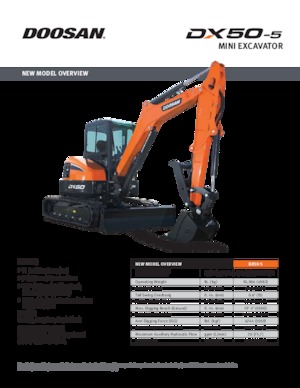 Miniexcavadoras Doosan DX50-5