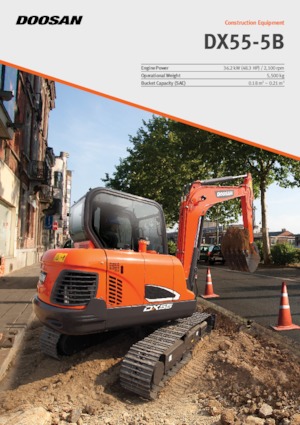 Miniexcavadoras Doosan DX55-5B