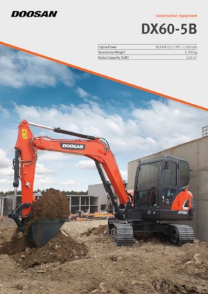 Miniexcavadoras Doosan DX60-5B