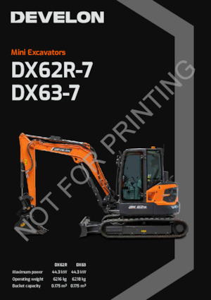 Excavadoras de orugas Develon DX62R-7