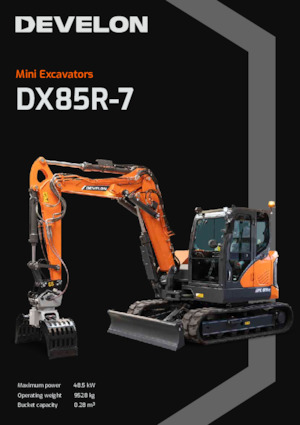 Excavadoras de orugas Develon DX85R-7