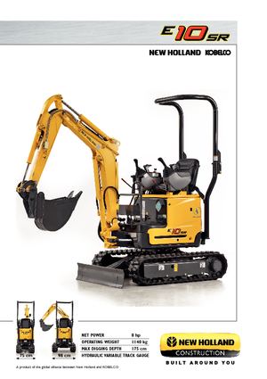 Miniexcavadoras New Holland E10SR