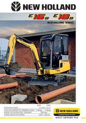 Miniexcavadoras New Holland E16B