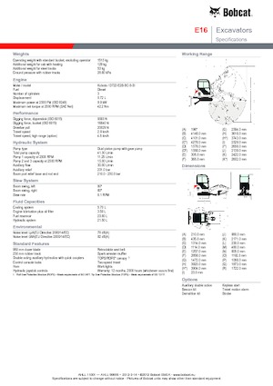 Miniexcavadoras Bobcat E 16