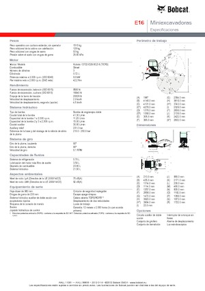 Miniexcavadoras Bobcat E 16