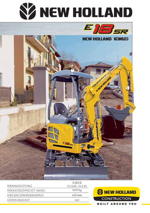 Miniexcavadoras New Holland E18SR