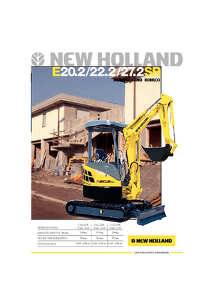 Miniexcavadoras New Holland E22.2SR