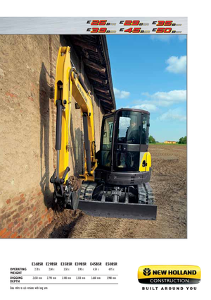 Miniexcavadoras New Holland E50B SR
