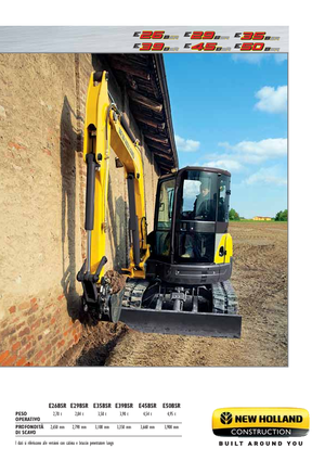 Miniexcavadoras New Holland E50B SR