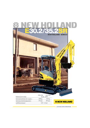Miniexcavadoras New Holland E30.2SR